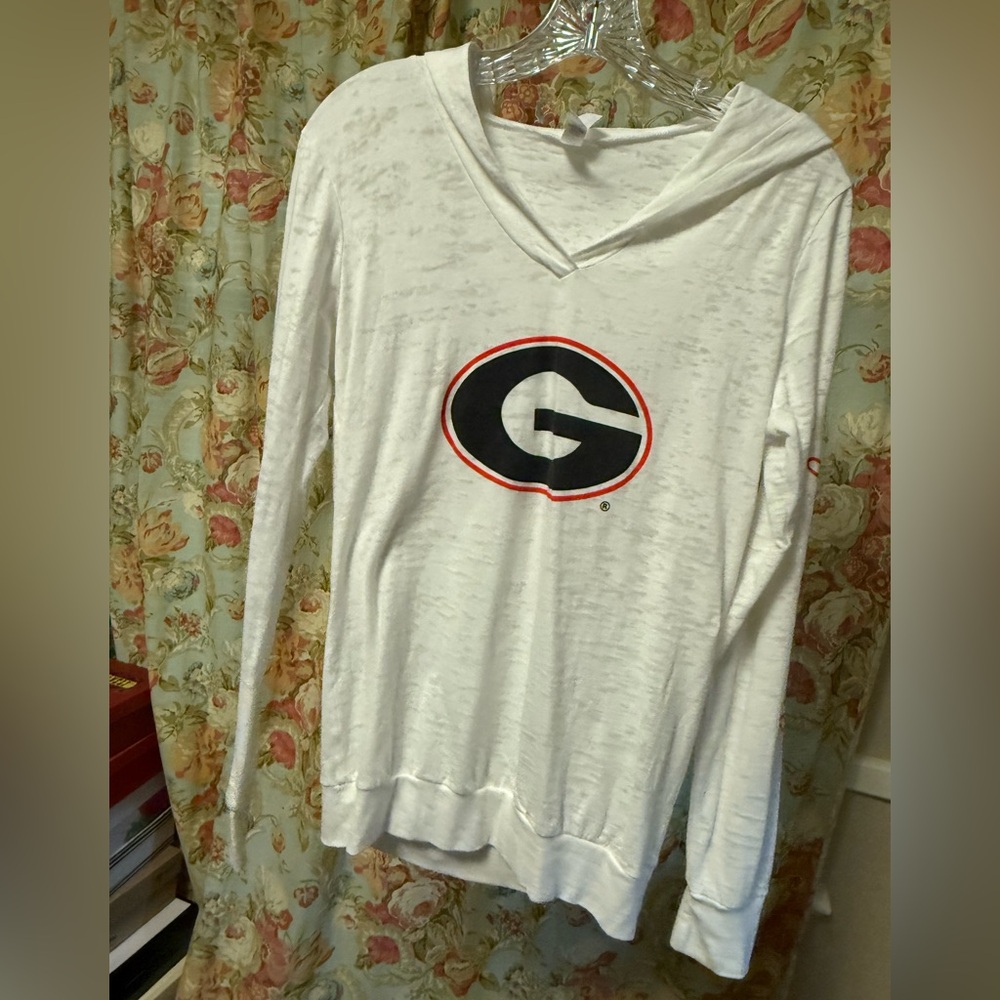 University of Georgia Equestrian Next Level Apparel White Long Sleeve Tee